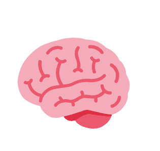 Pink brain icon symbolizing Owldra’s artificial intelligence risk analysis and scoring system.